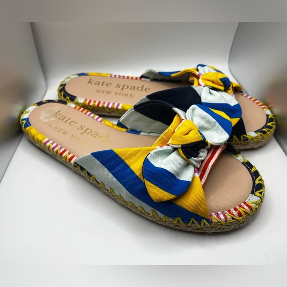 Kate Spade Saltie Shore Slip-On Espradrille Sandal Multi-Color Size 6.5 - Picture 6 of 9
